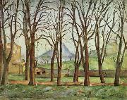 Paul Cezanne Chestnut Trees at the jas de Bouffan painting